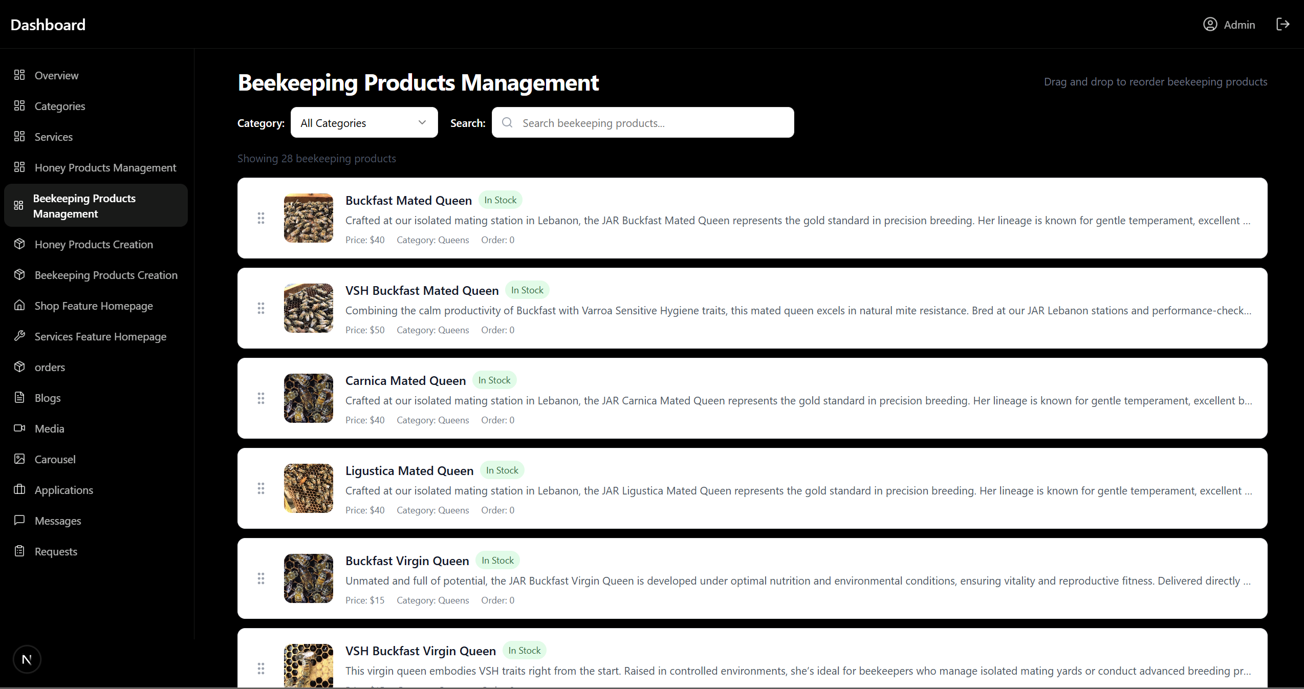 Project interface thumbnail 1