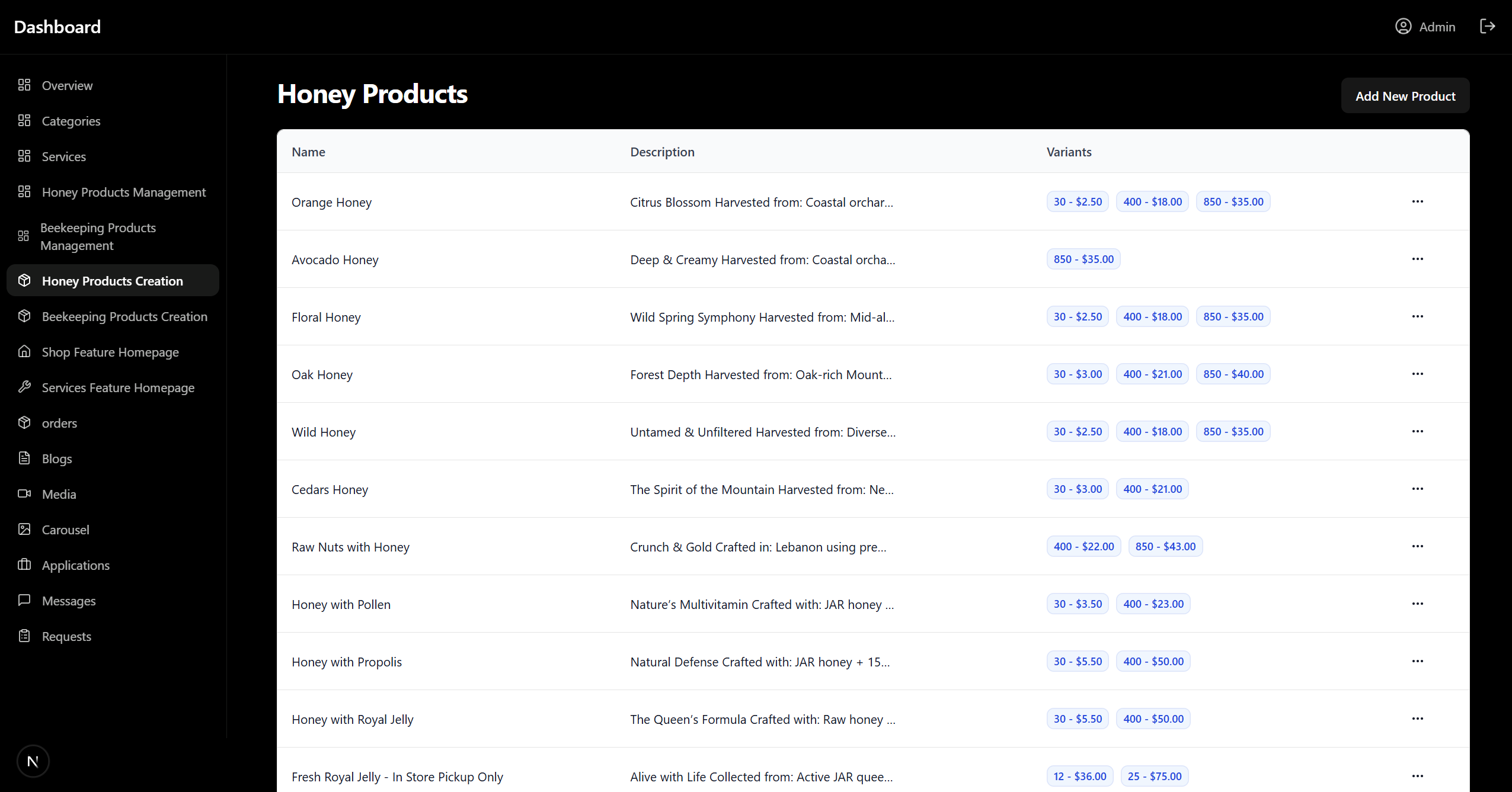 Project interface thumbnail 8